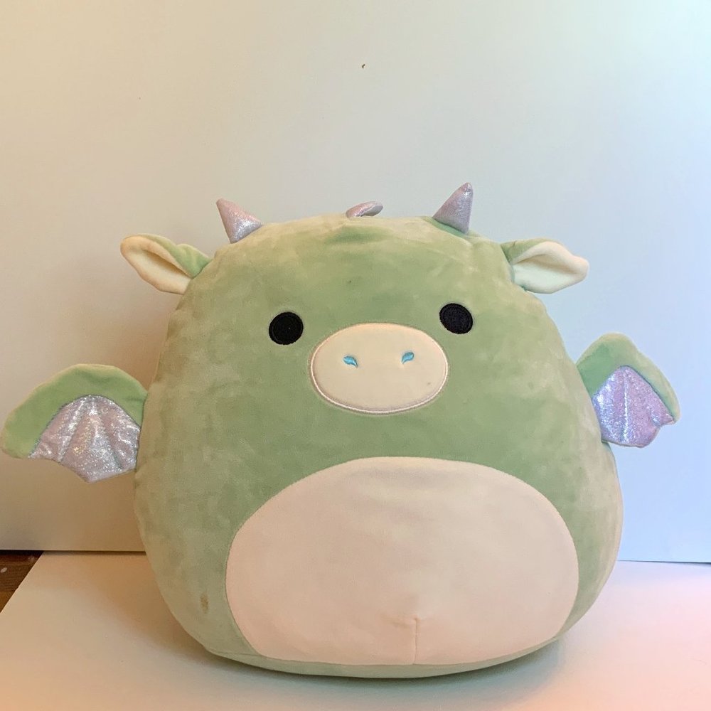Drew Green Dragon Squishmallow 12"